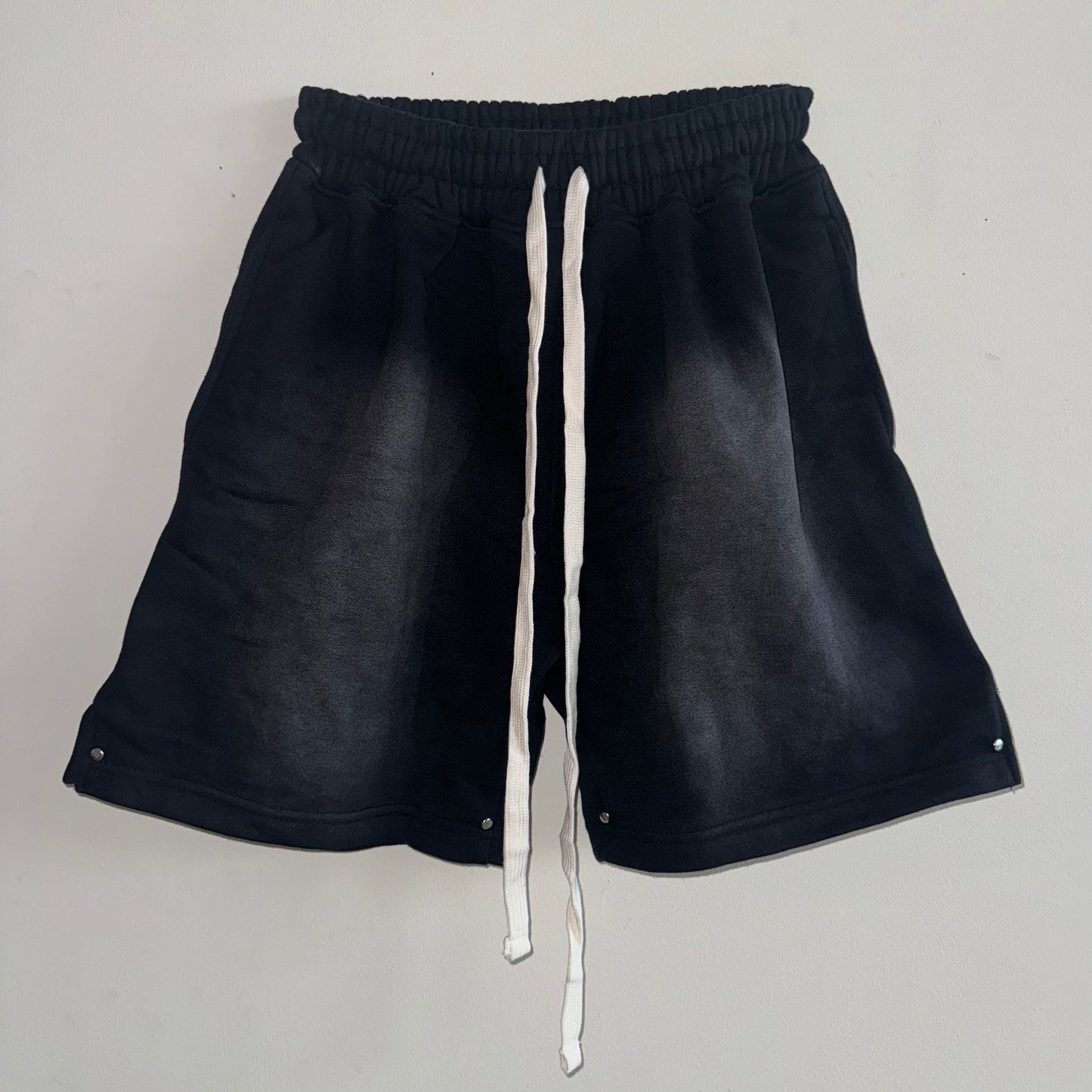 Studded Washed Shorts